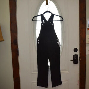 New OLD NAVY Kids Black Denim Overalls Size S(6-7)